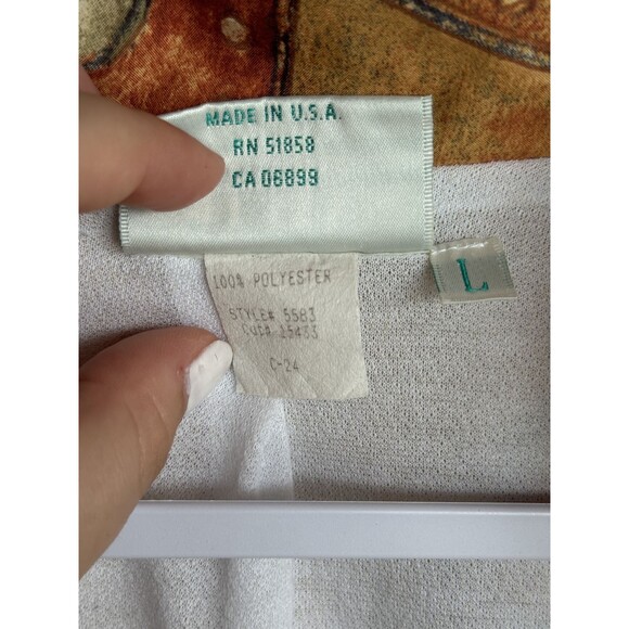 VINTAGE 80s 90s Lily's of Beverly Hills Abstract Jacket Neutral Monochromatic - Picture 6 of 12